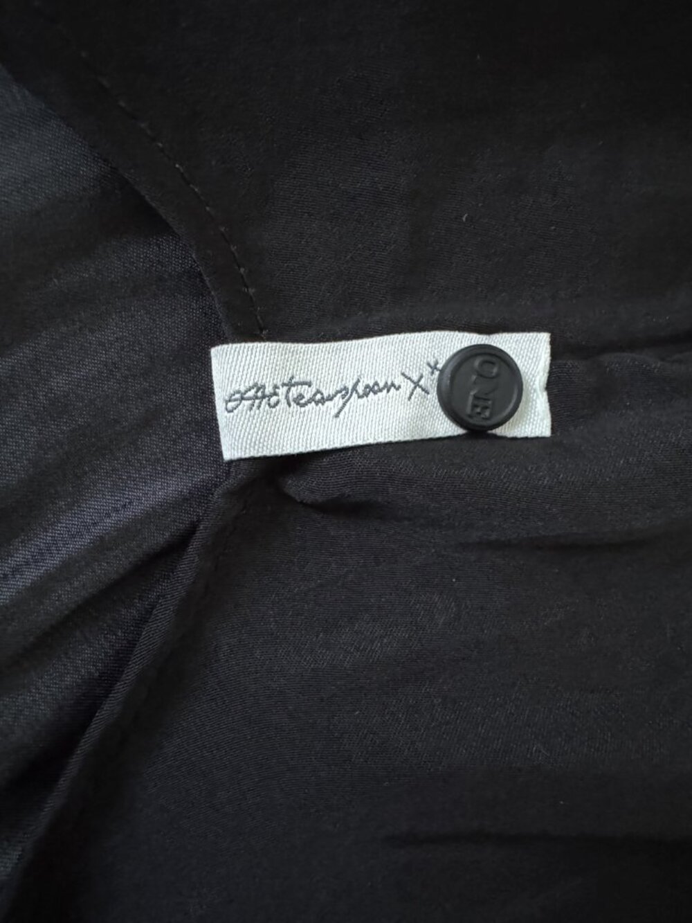 ONE TEASPOON Black Silky Split Sleeve Shirt – One Size – NWT - Picture 8 of 9
